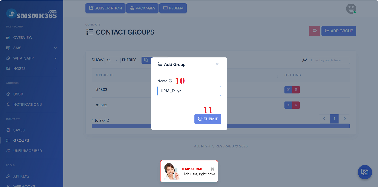 Add new group