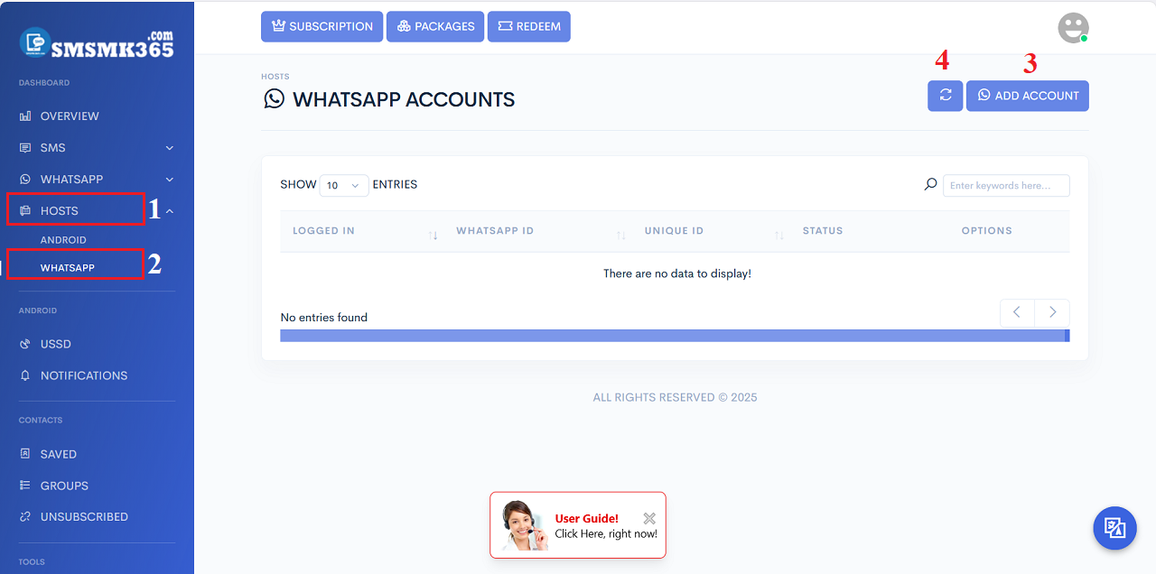 List of WhatsApp Hosts