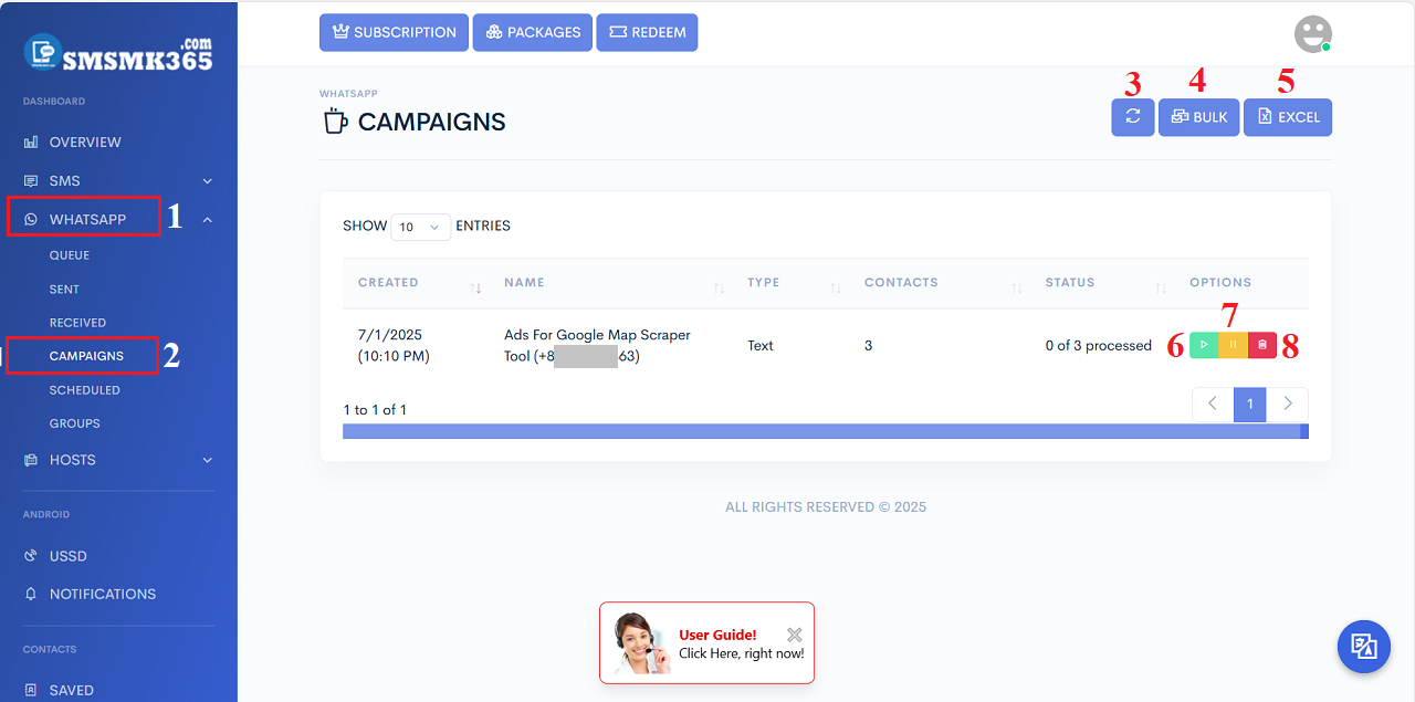 List of WhatsApp campaigns